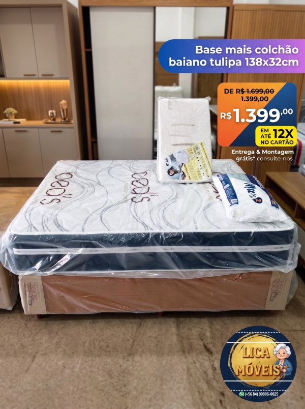 oferta Colchão Casal Premium-Conforto E Qualidade da empresa Lica Móveis - Amaro Barreto