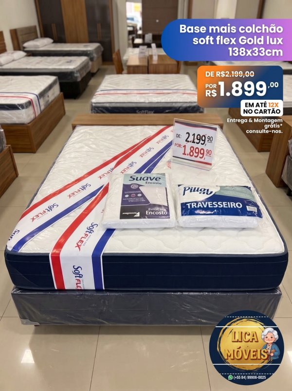 oferta Colchão Casal Premium – Conforto E Qualidade da empresa Lica Móveis - Amaro Barreto