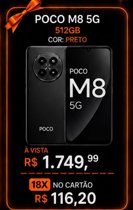 oferta POCO M8 5G da empresa Smart Cell Eletrônicos - A Original
