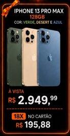 oferta IPHONE 13 PRO MAX 128GB da empresa Smart Cell Eletrônicos - A Original