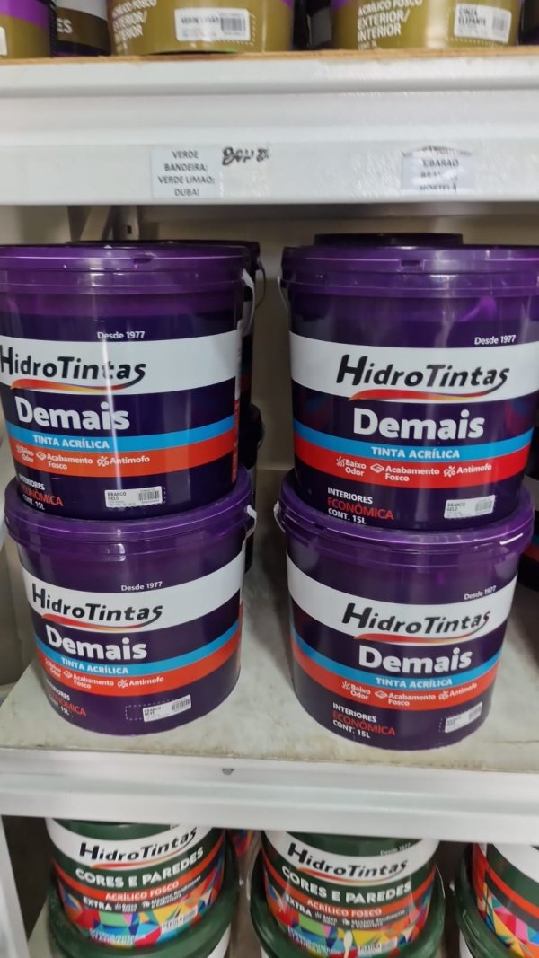 oferta Tinta Acrílica Interna 15L Hidrotintas da empresa Santos Material de Construção