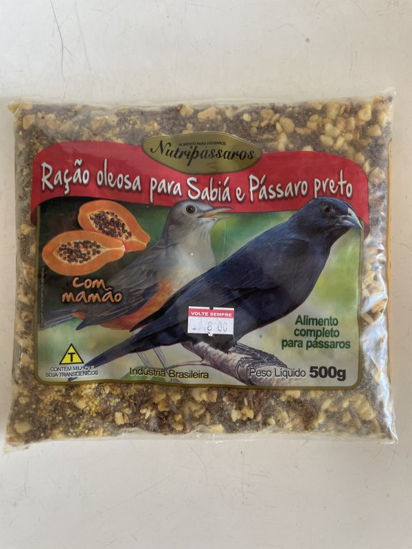 oferta Ração Oleosa Nutripássaros Para Sabiá E Pássaro Preto da empresa Caio Rações