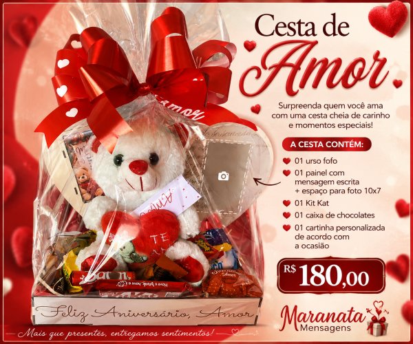 oferta Cesta Painel da empresa Maranata Mensagens