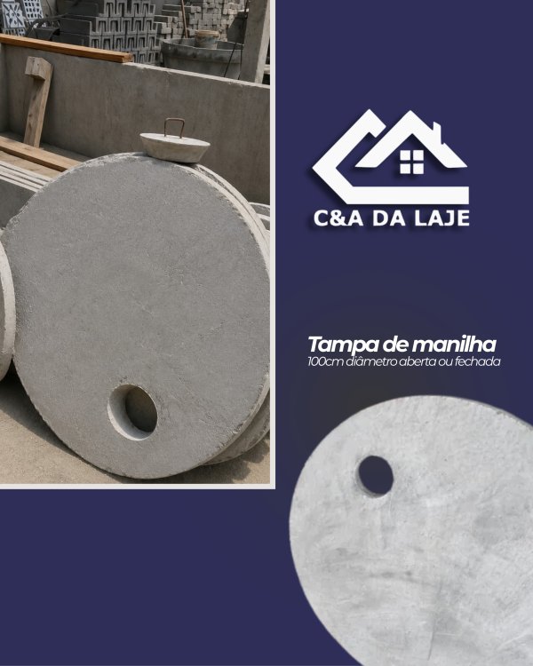 oferta Tampa De Manilha da empresa Cia das Lajes