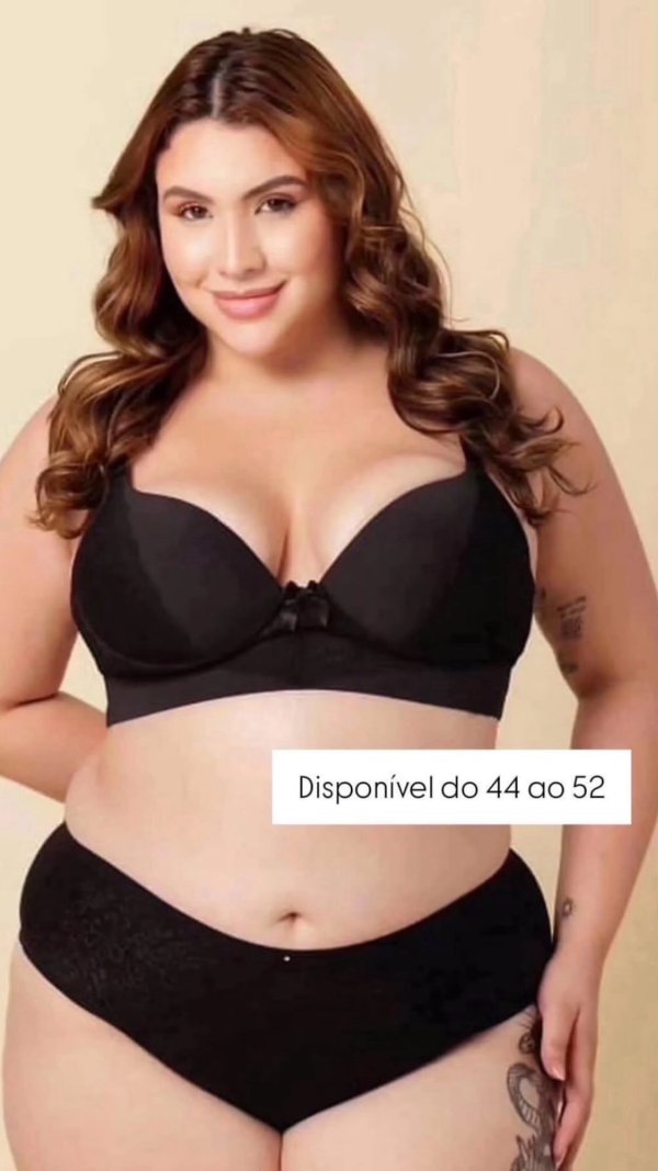 oferta Sutiã Com Bojo Plus Size Rendado da empresa Bela Morena - Moda Feminina Plus Size