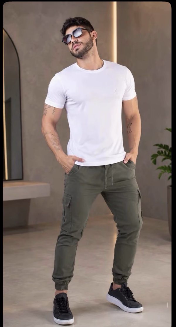 oferta Calça Cargo Adulto da empresa Linda Mulher | Roupas Unissex - Extremoz
