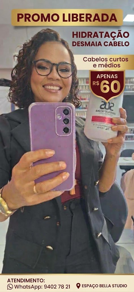 oferta Hidratação Desmaia Cabelo da empresa Bella Studio