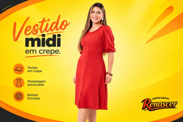 oferta Vestido Midi da empresa Empresarial Renascer