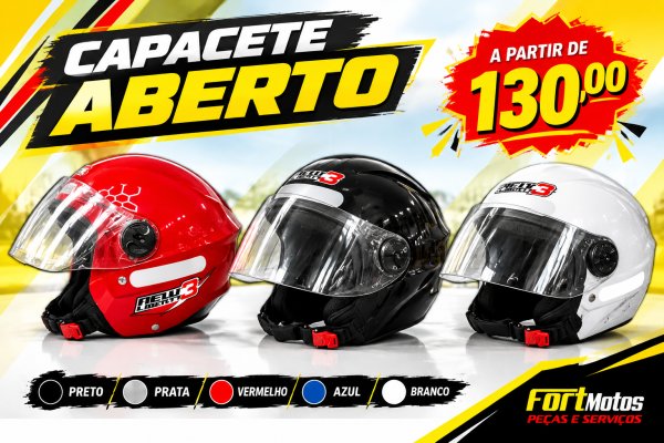 oferta Capacete Aberto da empresa Fort Motos Peças e Serviços