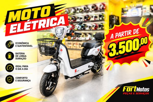 oferta Moto Elétrica da empresa Fort Motos Peças e Serviços