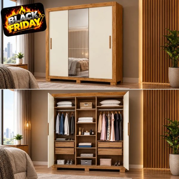 oferta Guarda-Roupa Apollo 4 Portas – Josan da empresa Lica Móveis - Amaro Barreto