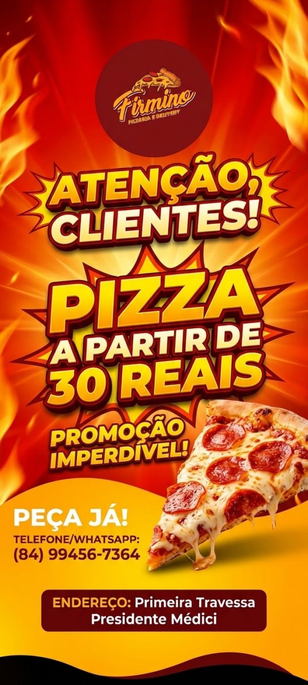 oferta Pizza Grande da empresa Pizzaria Firmino