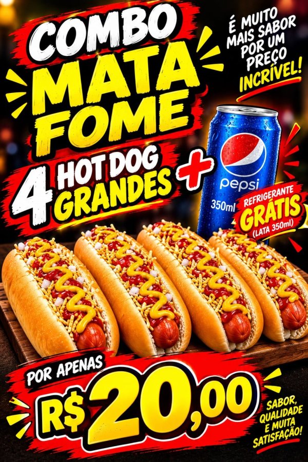 oferta Combo Mata Fome da empresa Pizzaria Firmino