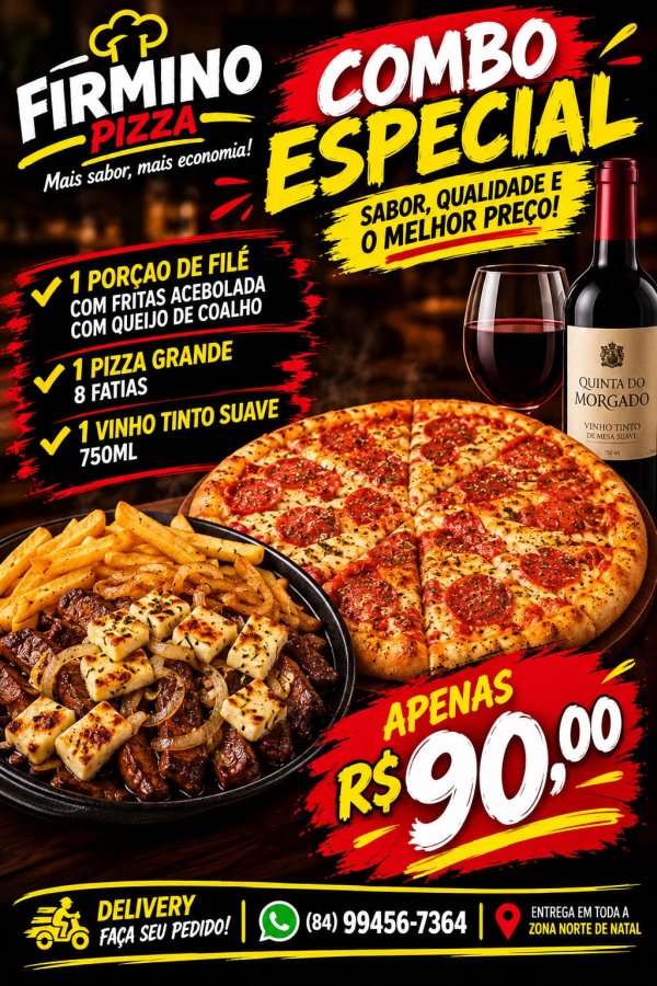 oferta Combo Especial da empresa Pizzaria Firmino