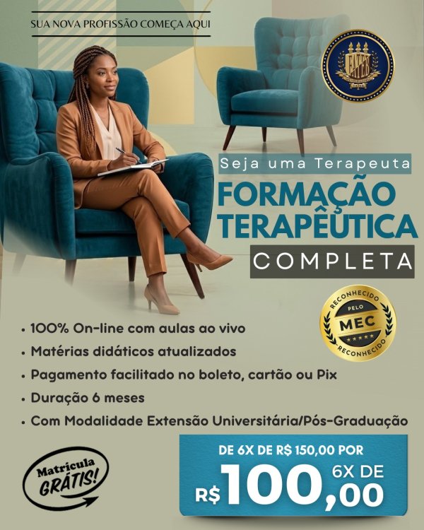oferta Formação Terapêutica Completa da empresa Fateb EAD - Polo Natal
