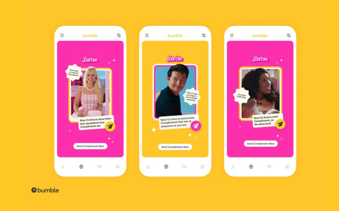 Personajes de “Barbie” te ayudan a hacer match en Bumble