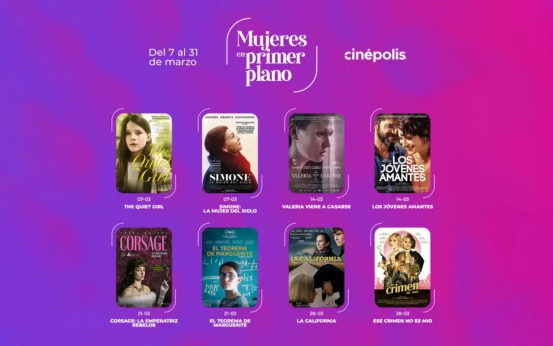 Ciclo “Mujeres en Primer Plano” se toma la Sala de Arte de Cinépolis