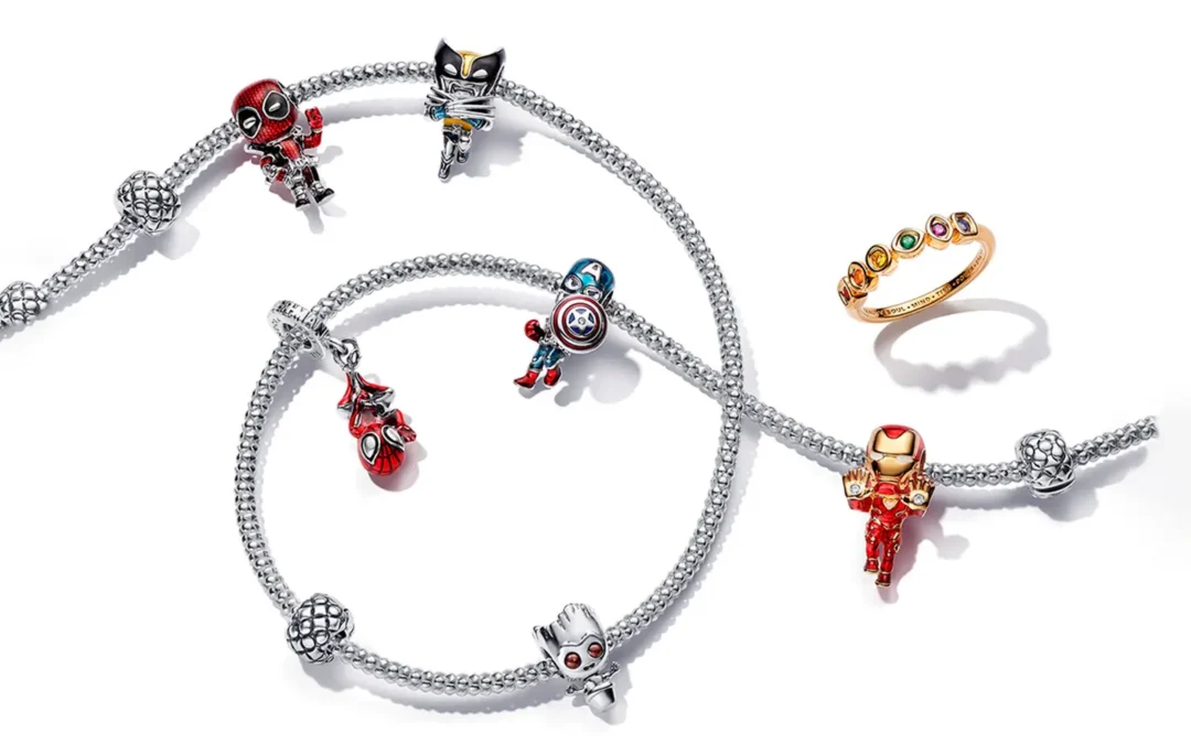 Pandora lanzó nueva colaboración con Marvel con Deadpool y Wolverine