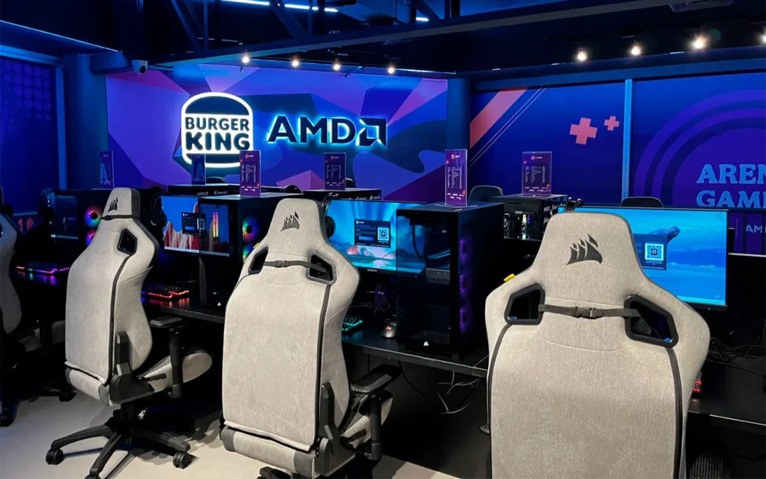 Burger King inauguró su primera Arena Gamer en el país,en alianza con AMD