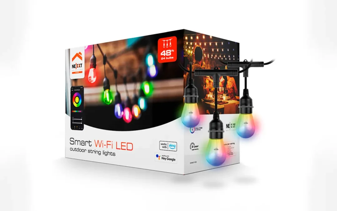 Llegó a Chile la Guirnalda de luces inteligente con conexión Wi-Fi de Nexxt Home