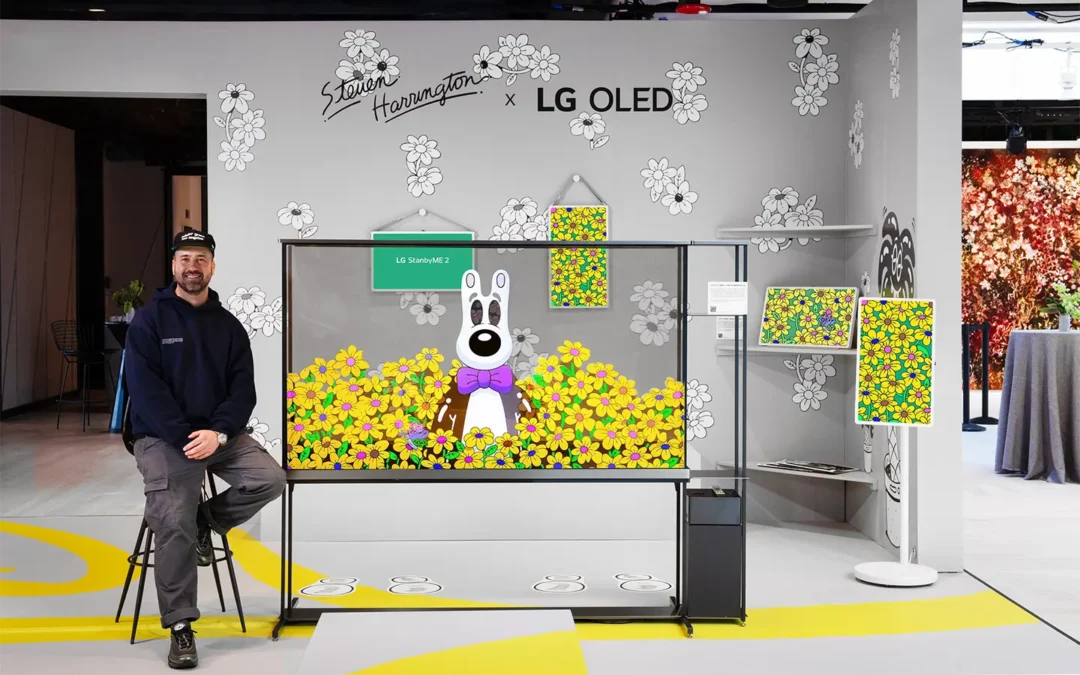 LG OLED x Steven Harrington en Frieze NY: El vibrante arte pop se une al televisor OLED transparente