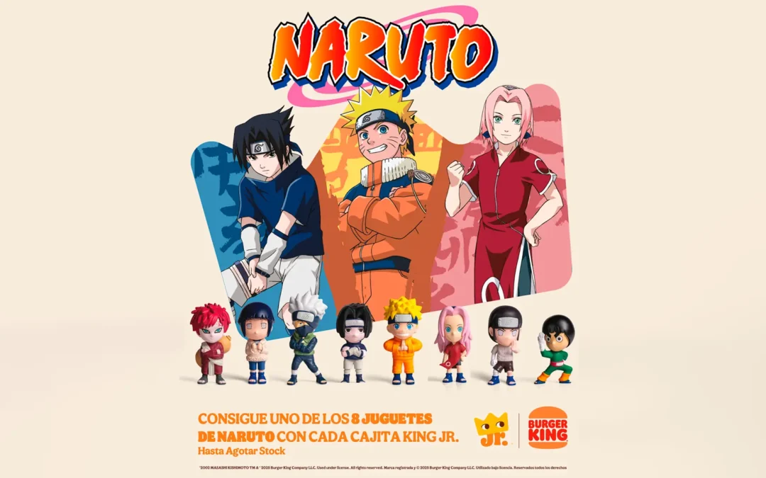 Naruto llega a Burger King con una colección exclusiva