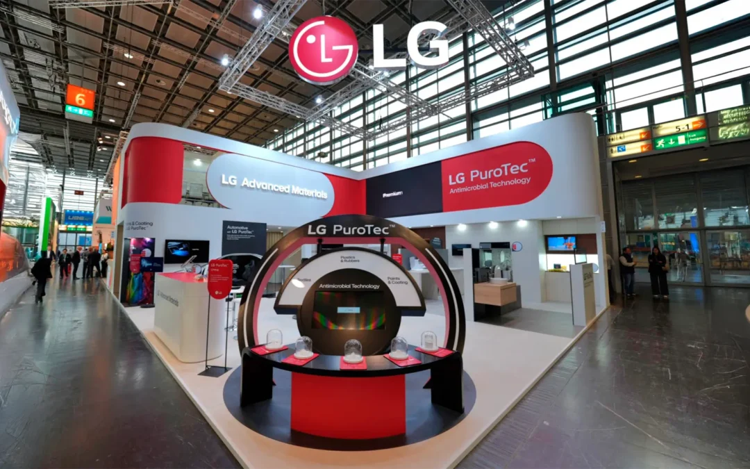 LG presentó el material antimicrobiano Purotec en la Feria K de Alemania
