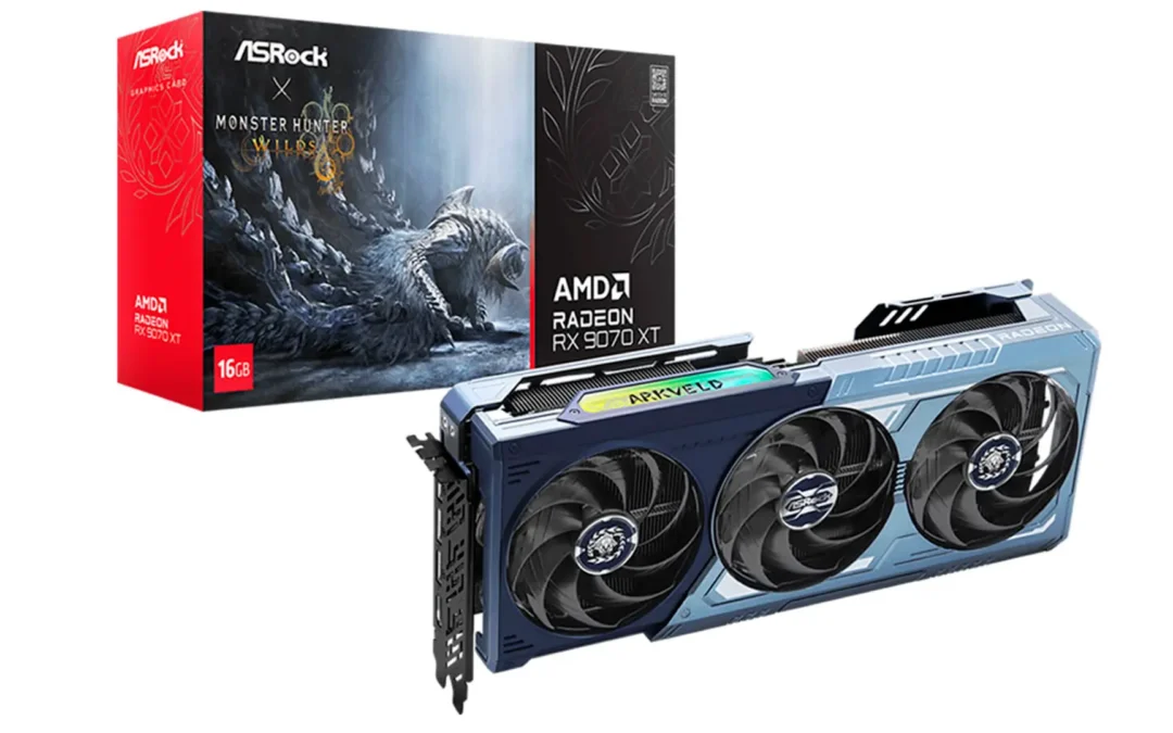 ASRock colabora con Capcom y lanza su placa de video AMD Radeon RX 9070 XT Monster Hunter Wilds Edition 16GB