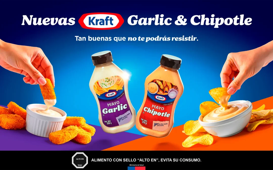 Kraft lanzó sus nuevas mayonesas con sabor a ajo y chipotle