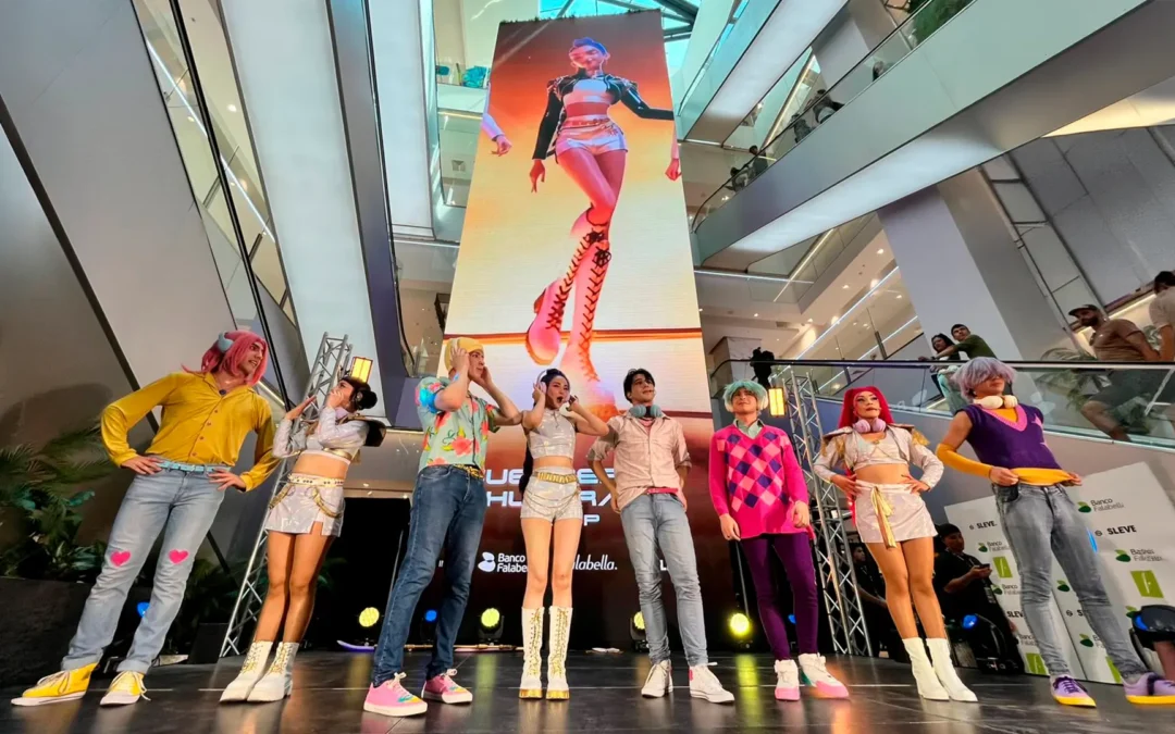 El fenómeno de Las Guerreras K-Pop llegó a Falabella con exitosos shows en vivo