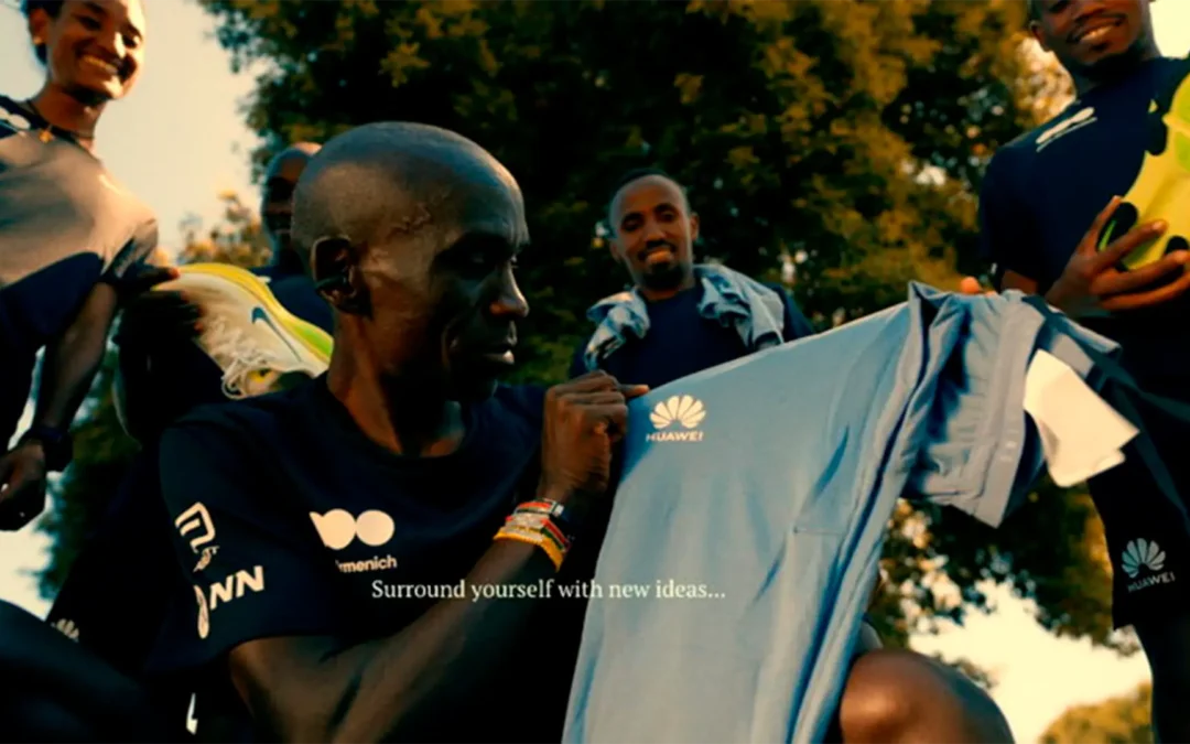 Huawei firmó alianza con el equipo de running de Eliud Kipchoge, uno de los mejores maratonistas del mundo