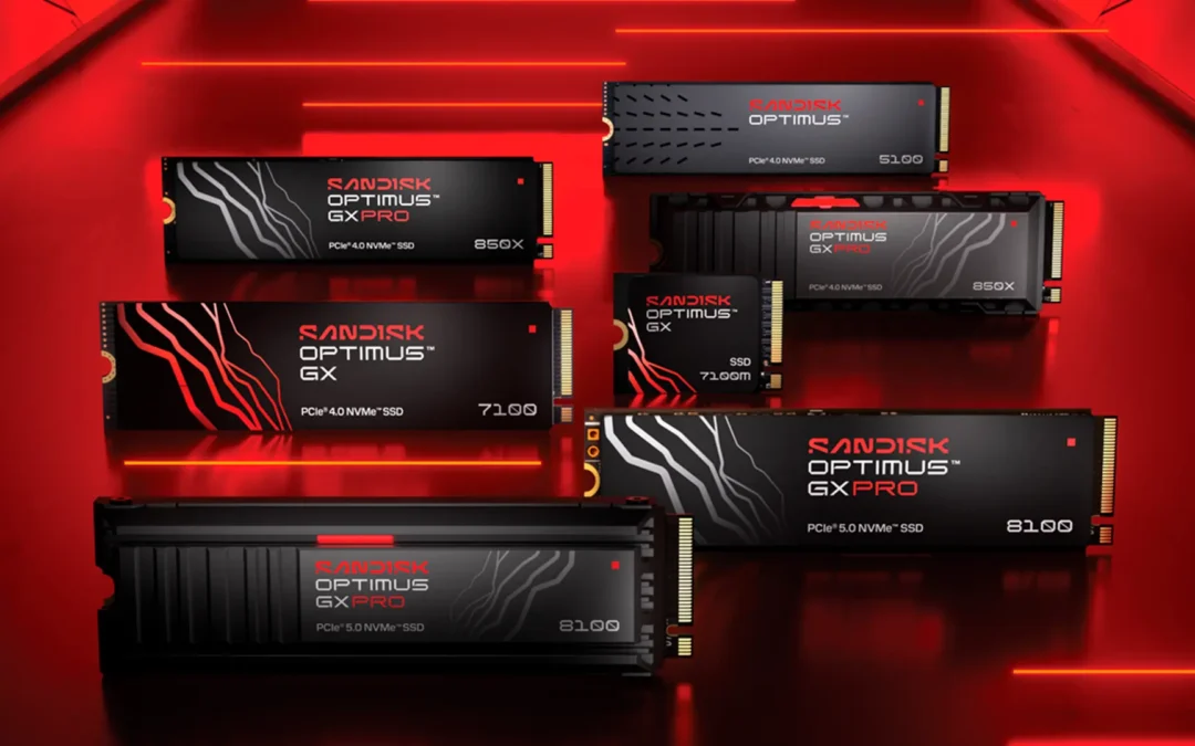 Sandisk presentó SANDISK Optimus: así se renueva la marca de sus SSD internos para gamers, creadores y profesionales