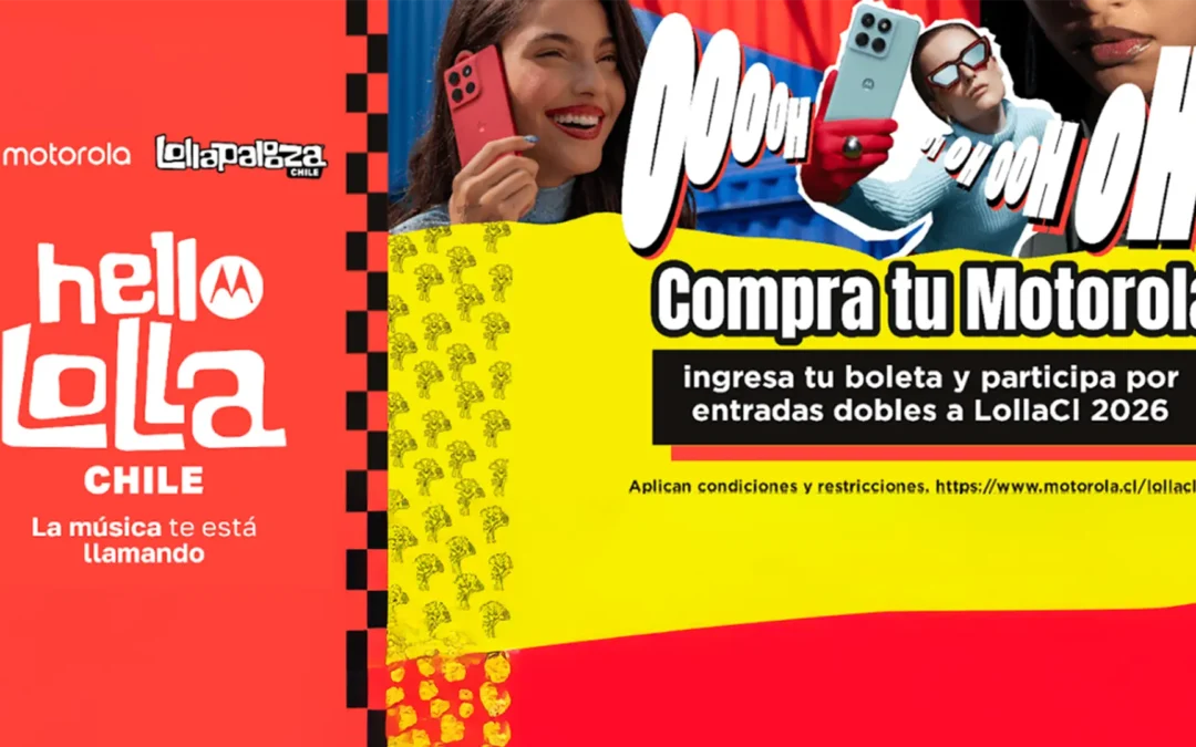 #helloLolla: Motorola te lleva al festival de música Lollapalooza Chile este 2026