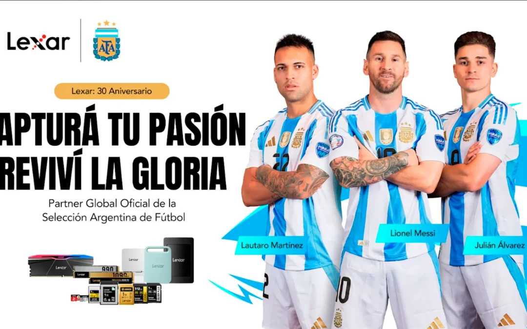 Lexar y la Selección Argentina de Fútbol se unen para preservar los momentos que definen a los campeones