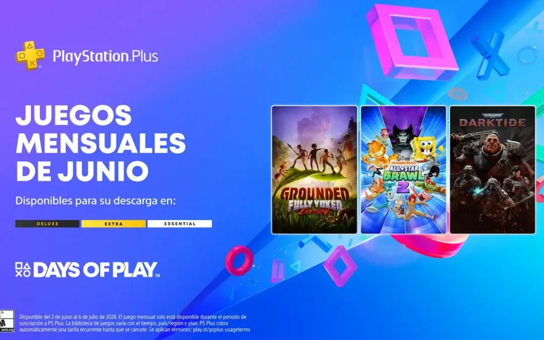 Grounded, Nickelodeon All-Star Brawl 2 y Warhammer 40,000: Darktide serán los juegos gratis de PlayStation Plus en junio