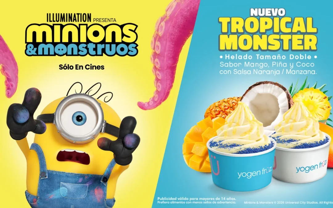 De la pantalla grande al helado: Los Minions inspiran nueva edición limitada de Yogen Früz en Chile