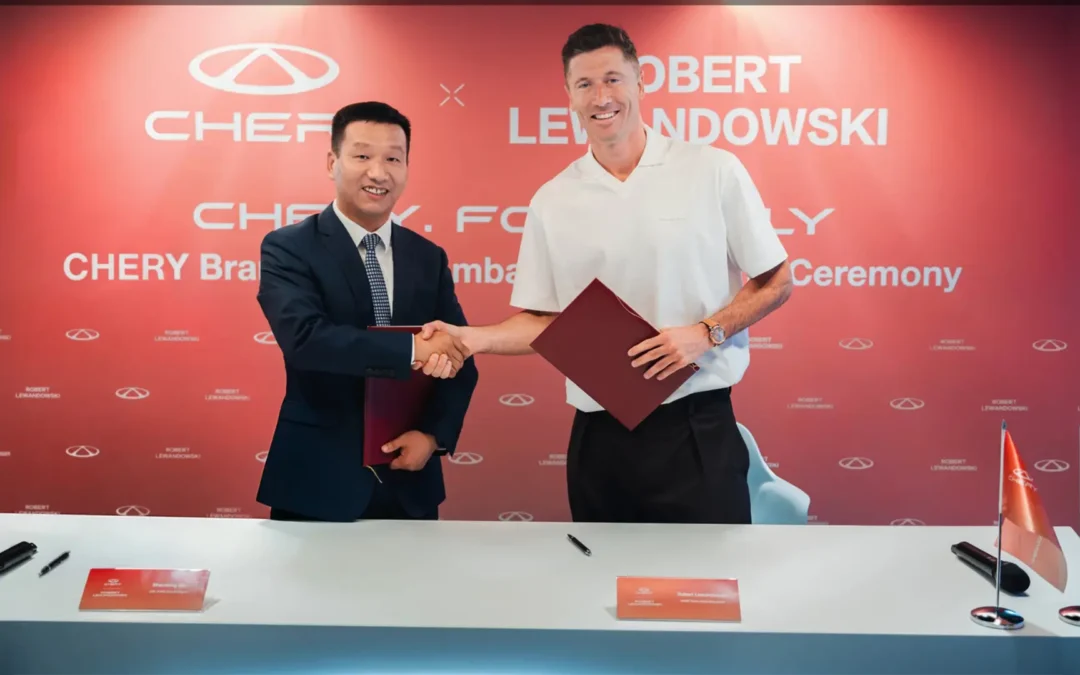 CHERY suma a Robert Lewandowski como embajador global de la marca