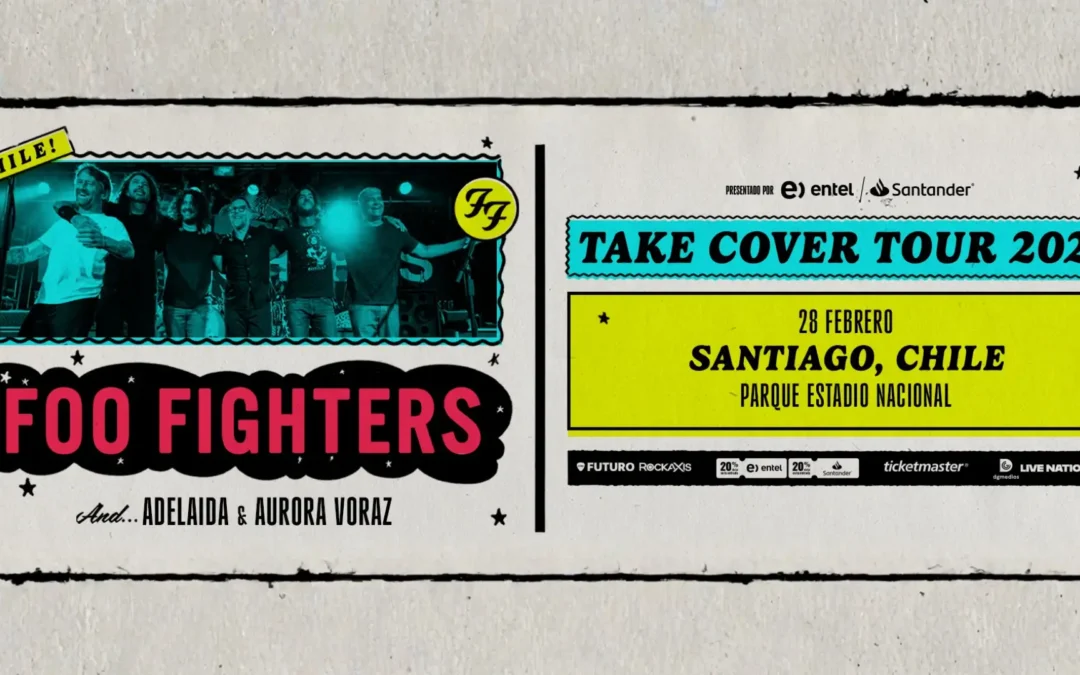 Foo Fighters regresa a Chile en 2027 con su Take Cover Tour 2027