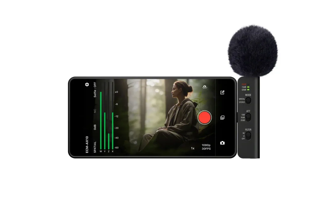 Sony lanzó el primer micrófono de audio espacial para smartphones del mundo con certificación de Eclipsa Audio