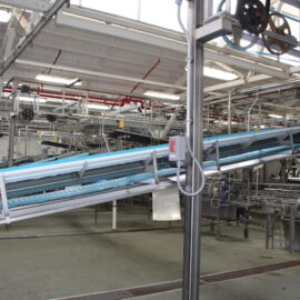 Inclined Hopper Infeed Belt Conveyor