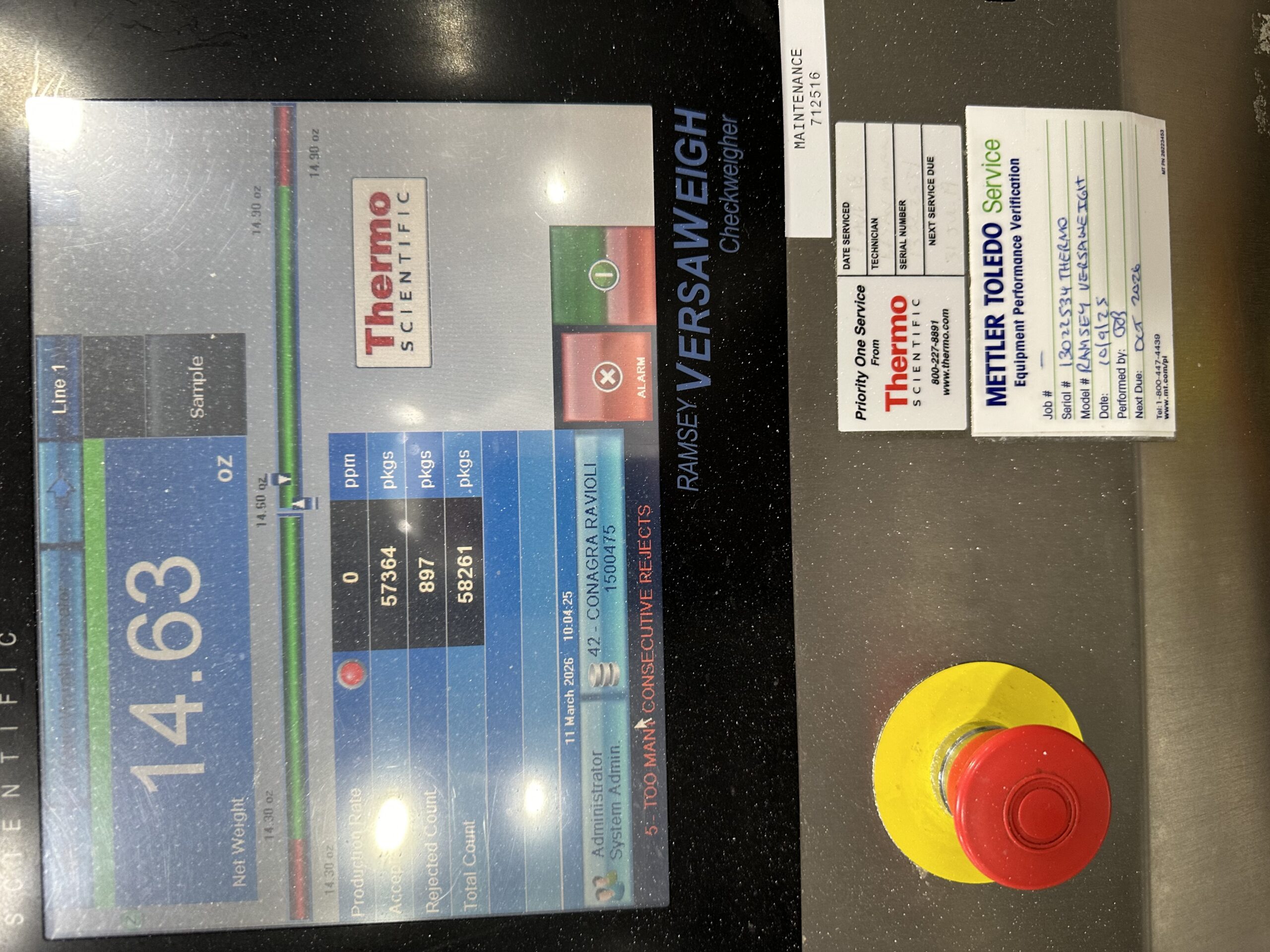 Thermo Scientific Checkweigher with Reject System - Image 4
