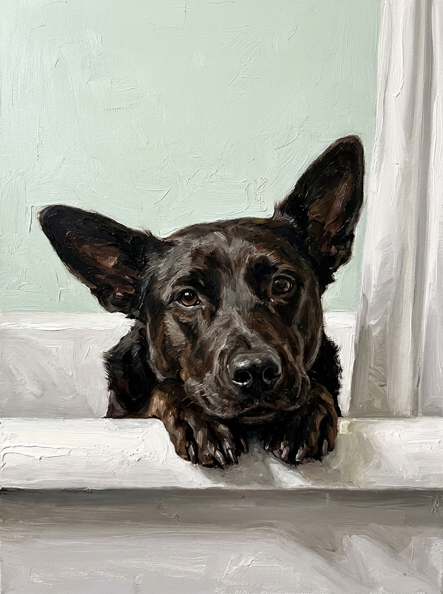 Cute Bathroom Portrait