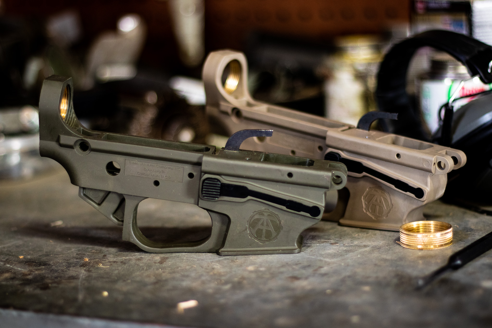 TAC-9 9mm AR Stripped Receiver Rifle Green 2