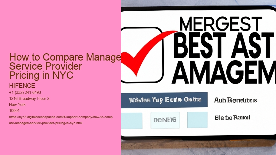 How to Compare Managed Service Provider Pricing in NYC