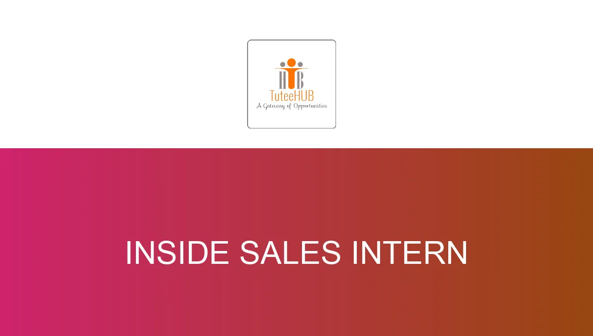 Inside Sales Intern