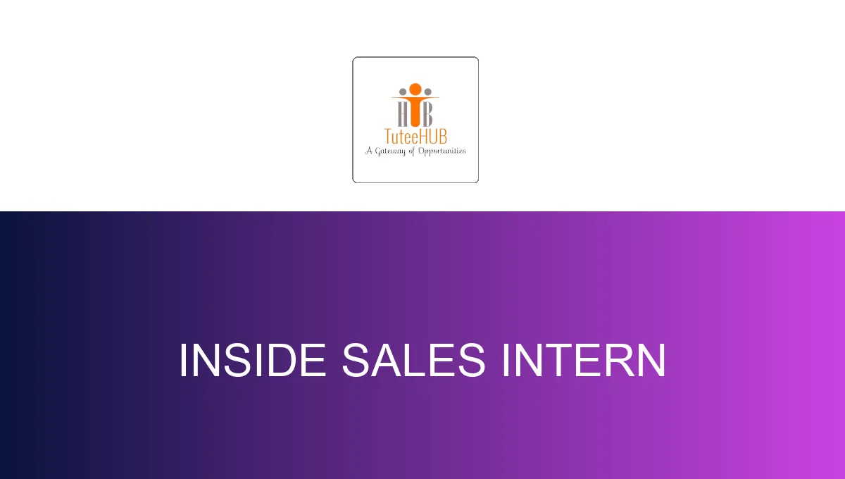 Inside Sales Intern