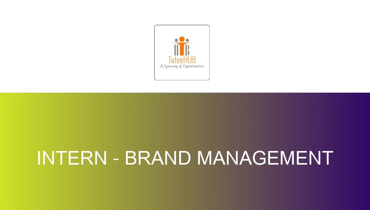 Intern - Brand Management