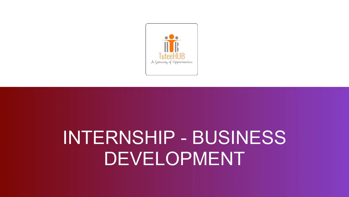 Internship - Business Development