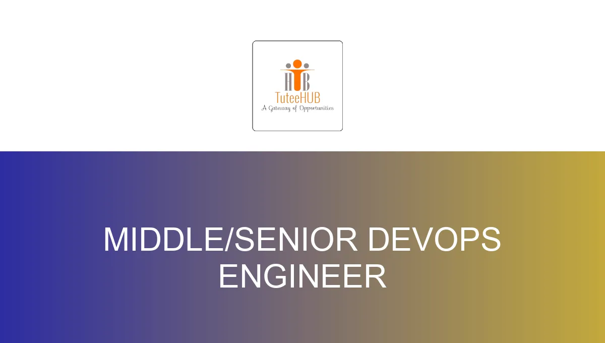 Middle/Senior DevOps Engineer