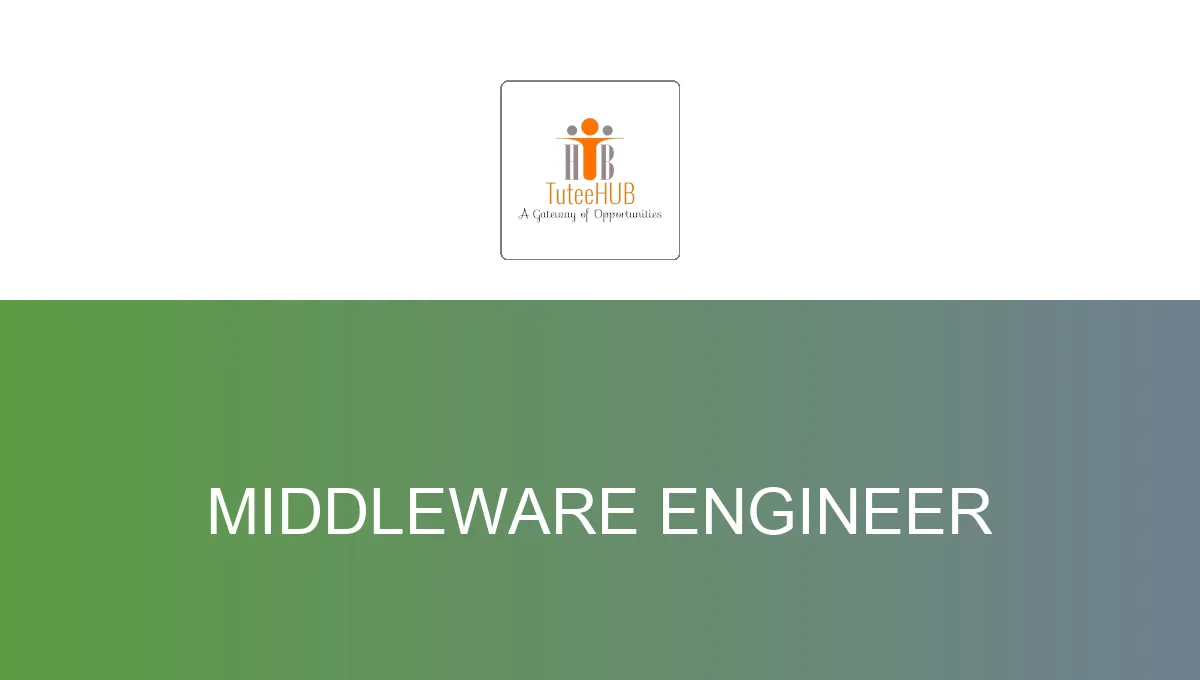Middleware Engineer